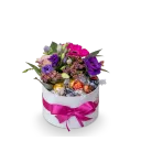 Květinový box s mixem čokolád